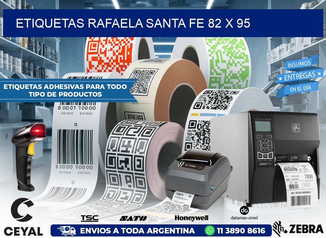 Etiquetas Rafaela Santa Fe 82 x 95