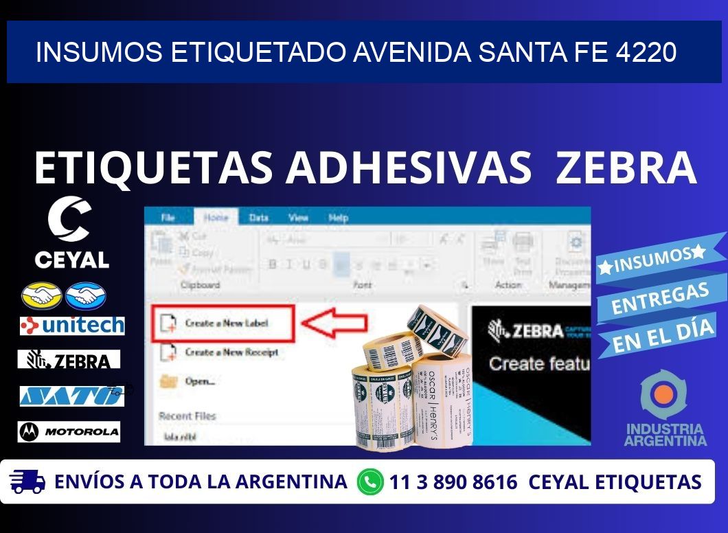 INSUMOS ETIQUETADO Avenida Santa Fe 4220
