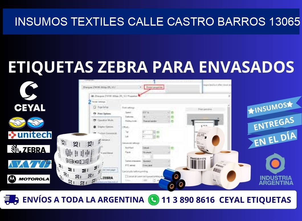 INSUMOS TEXTILES CALLE CASTRO BARROS 13065