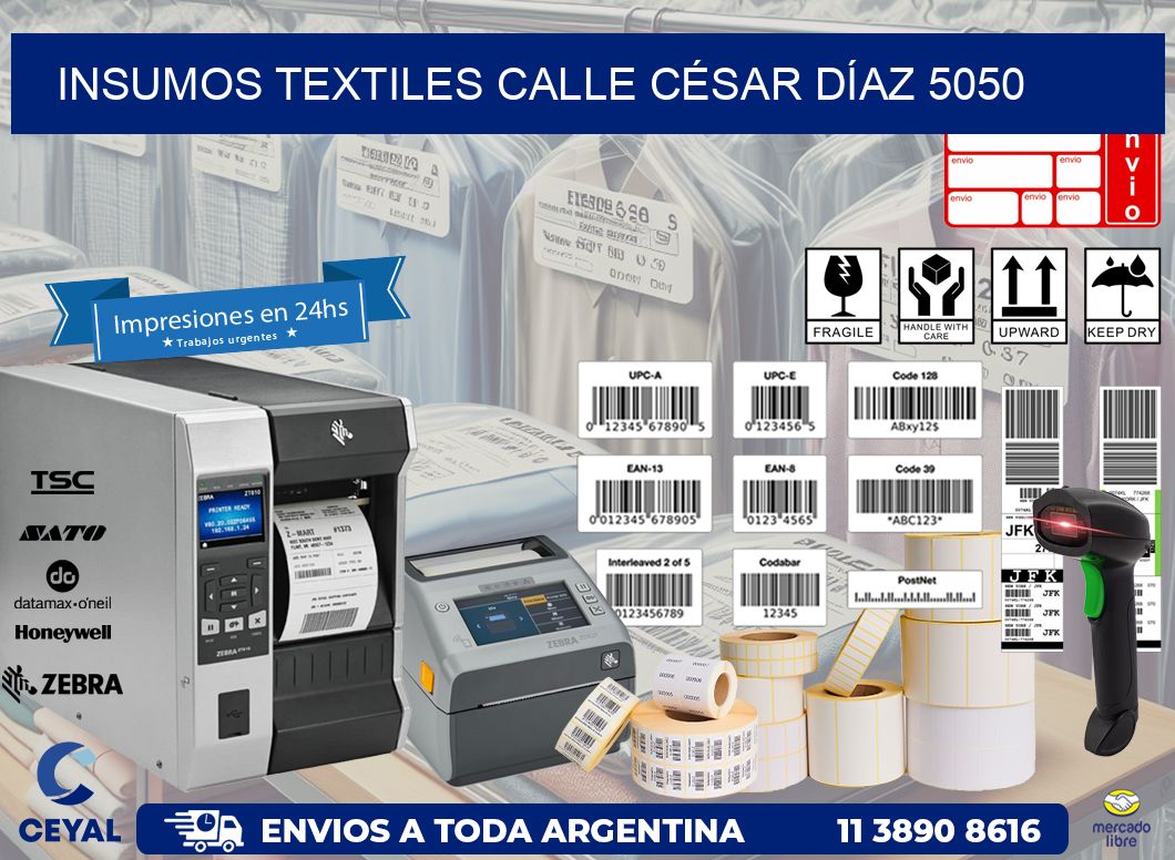 INSUMOS TEXTILES CALLE CÉSAR DÍAZ 5050