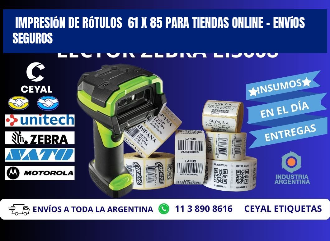 Impresión de Rótulos 61 x 85 para Tiendas Online – Envíos Seguros