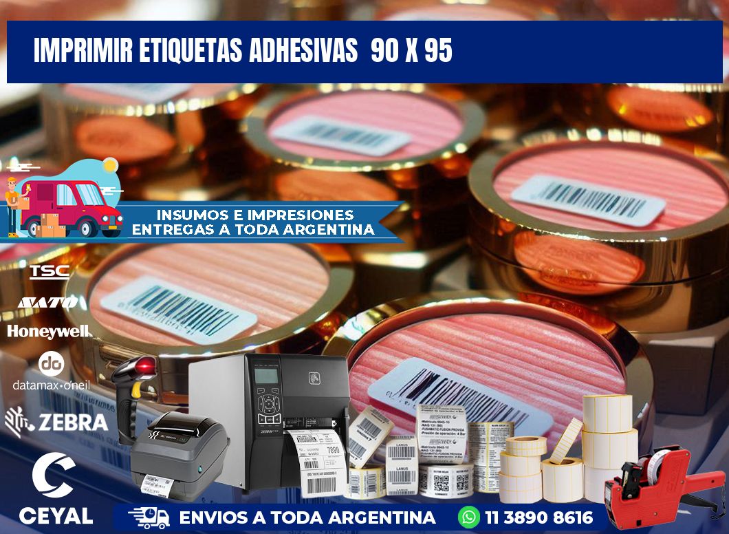 Imprimir Etiquetas adhesivas 90 x 95