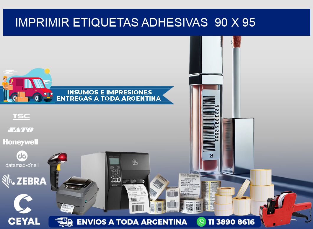 Imprimir Etiquetas adhesivas  90 x 95