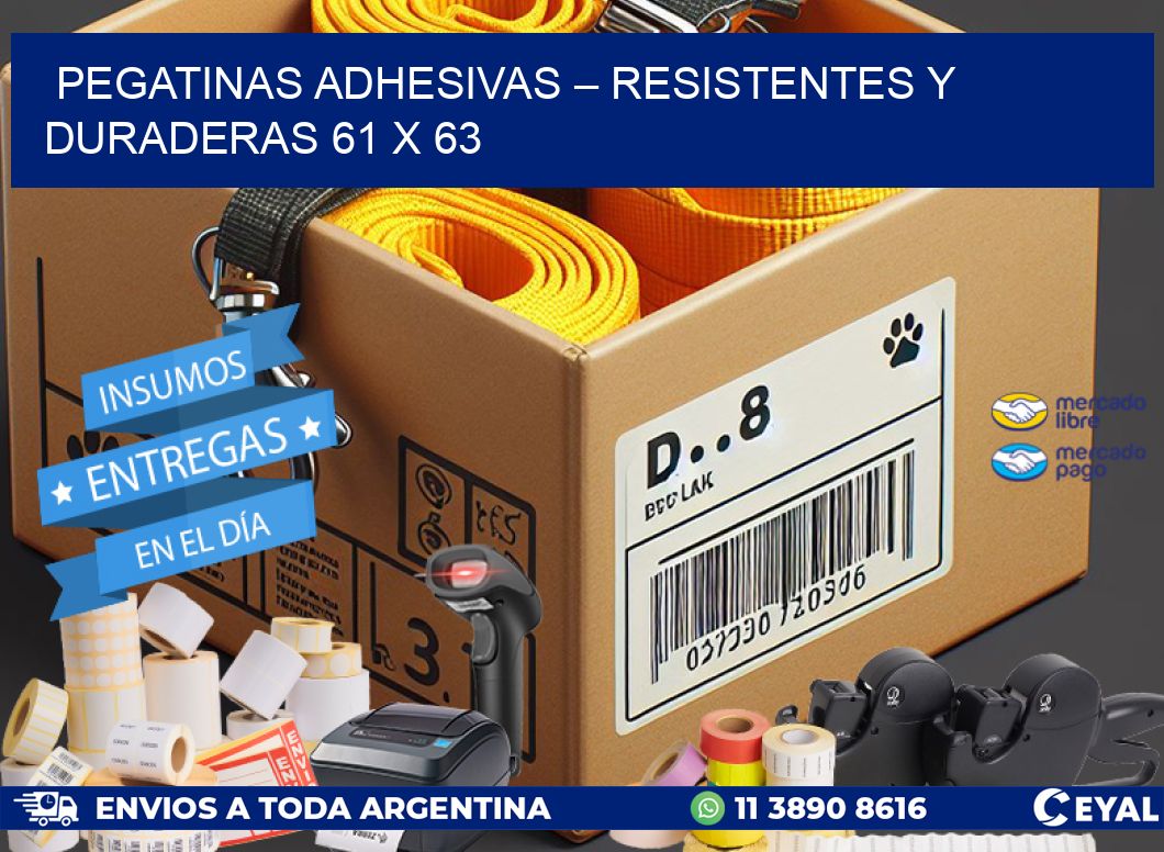 Pegatinas Adhesivas – Resistentes y Duraderas 61 x 63