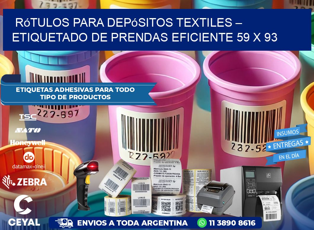 Rótulos para Depósitos Textiles – Etiquetado de Prendas Eficiente 59 x 93