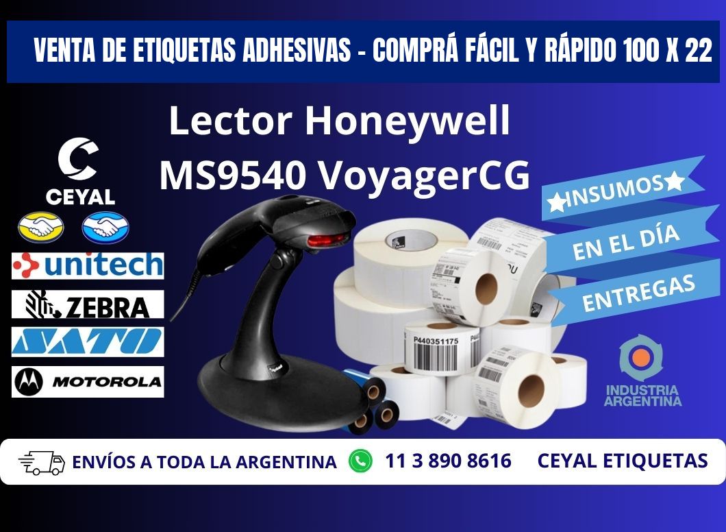 VENTA DE ETIQUETAS ADHESIVAS – COMPRÁ FÁCIL Y RÁPIDO 100 x 22