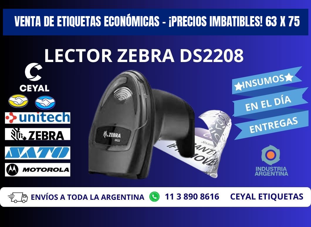 VENTA DE ETIQUETAS ECONÓMICAS – ¡PRECIOS IMBATIBLES! 63 x 75