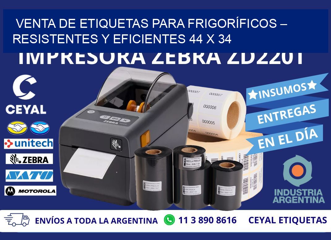 VENTA DE ETIQUETAS PARA FRIGORÍFICOS – RESISTENTES Y EFICIENTES 44 x 34
