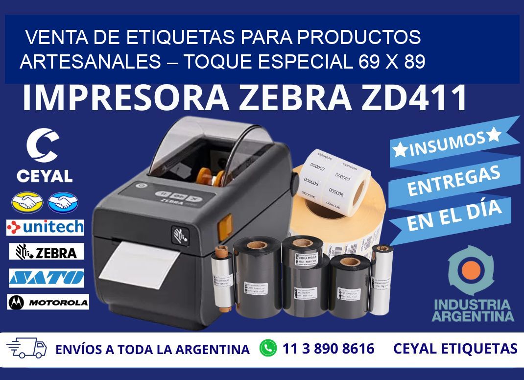 VENTA DE ETIQUETAS PARA PRODUCTOS ARTESANALES – TOQUE ESPECIAL 69 x 89