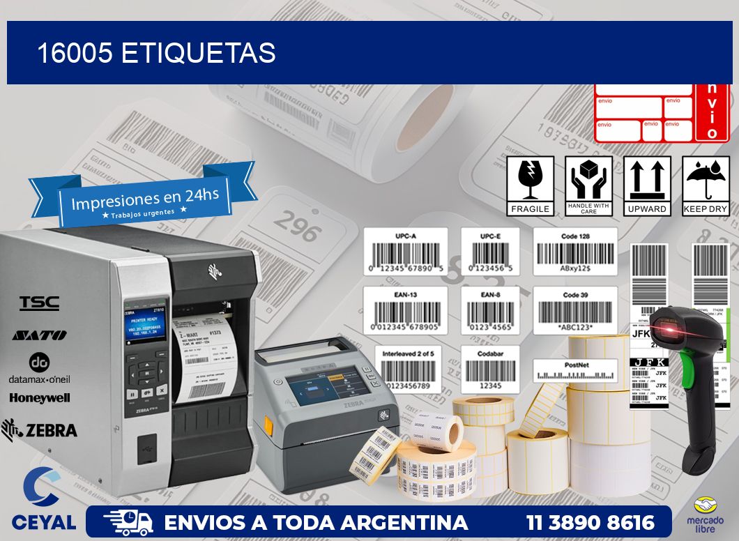 16005 ETIQUETAS