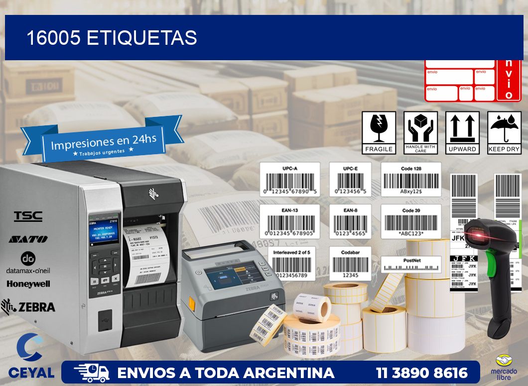 16005 ETIQUETAS