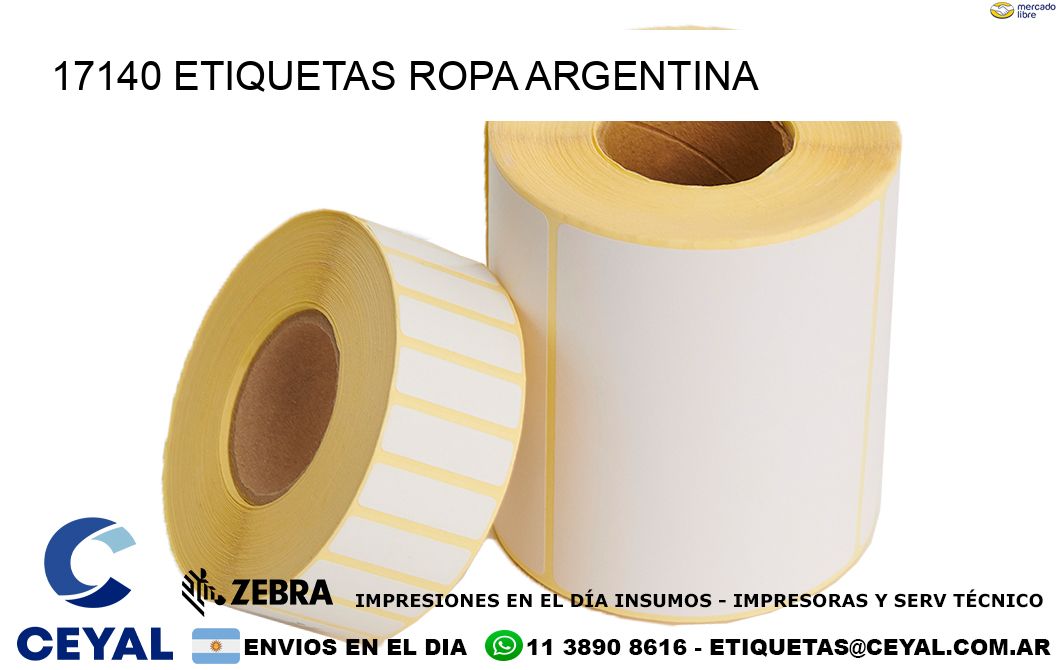 17140 ETIQUETAS ROPA ARGENTINA