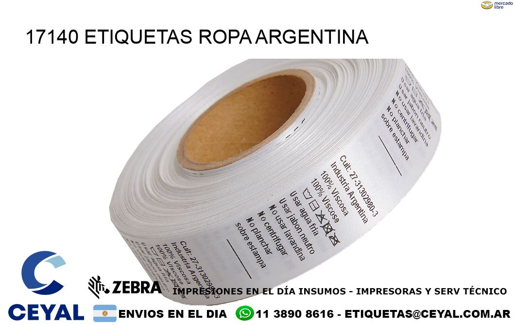 17140 ETIQUETAS ROPA ARGENTINA