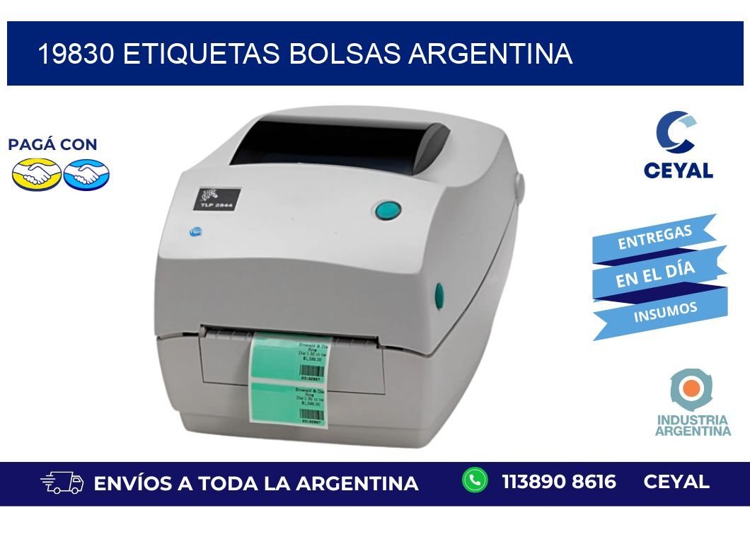 19830 ETIQUETAS BOLSAS ARGENTINA