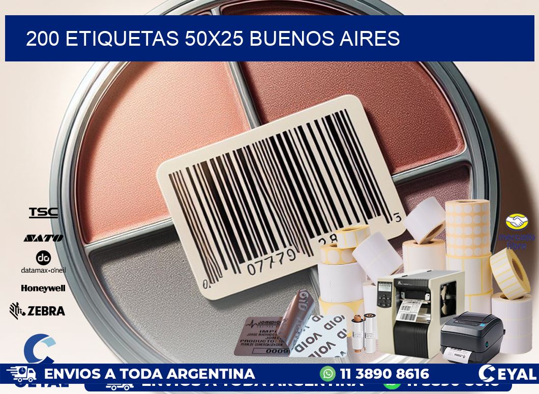 200 ETIQUETAS 50×25 buenos aires