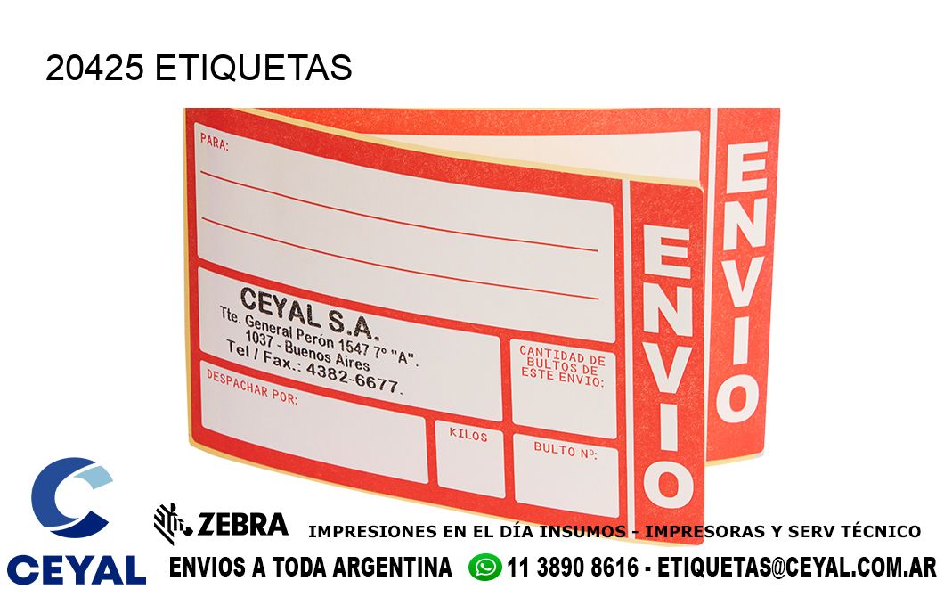 20425 ETIQUETAS