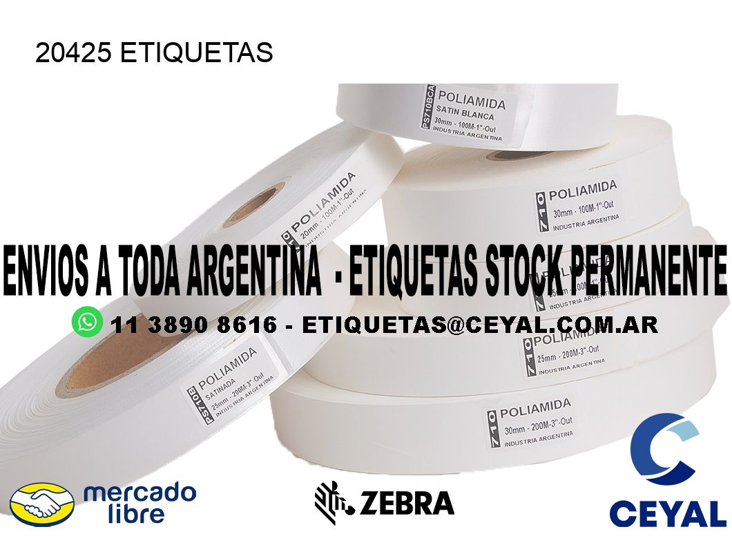 20425 ETIQUETAS