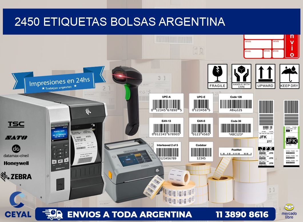 2450 ETIQUETAS BOLSAS ARGENTINA