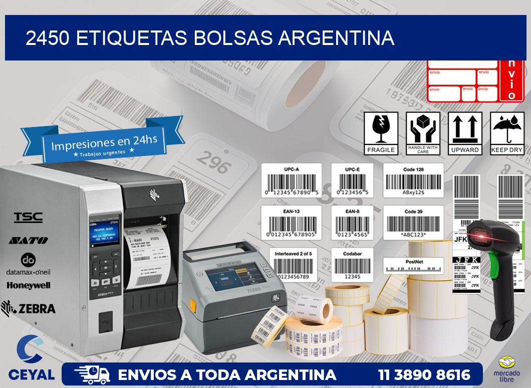 2450 ETIQUETAS BOLSAS ARGENTINA