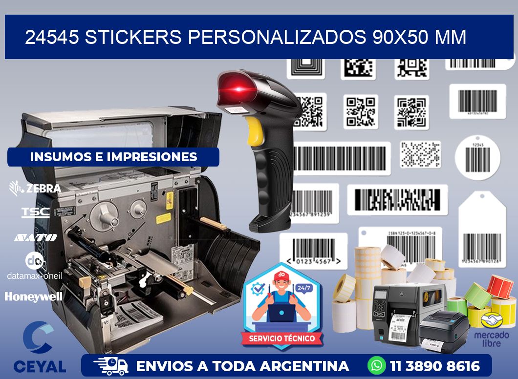 24545 STICKERS PERSONALIZADOS 90x50 mm
