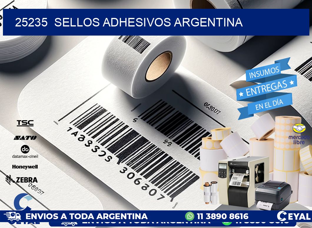 25235 Sellos Adhesivos Argentina