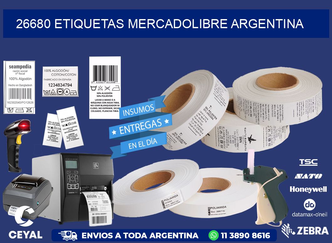 26680 ETIQUETAS MERCADOLIBRE ARGENTINA