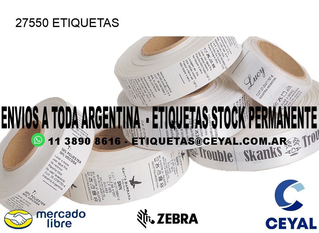 27550 ETIQUETAS
