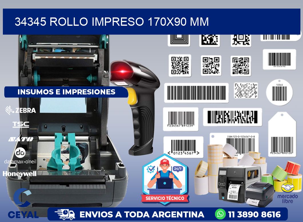 34345 ROLLO IMPRESO 170x90 mm