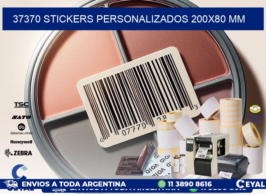 37370 STICKERS PERSONALIZADOS 200×80 mm