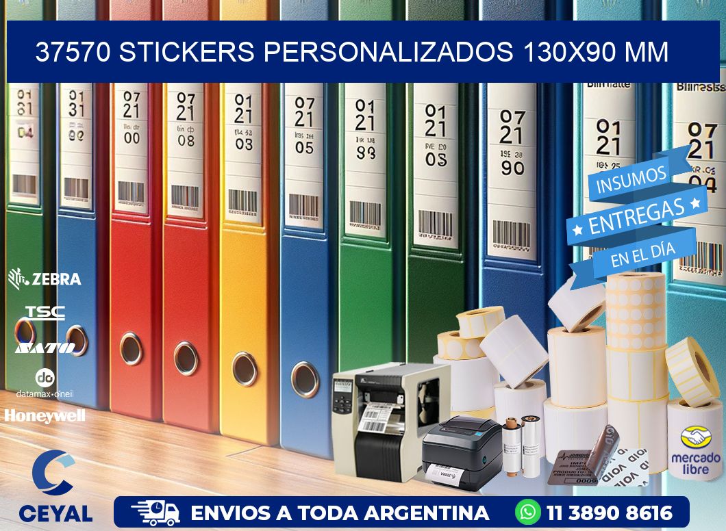 37570 STICKERS PERSONALIZADOS 130x90 mm