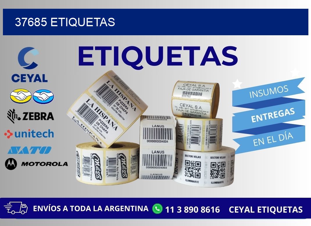37685 ETIQUETAS