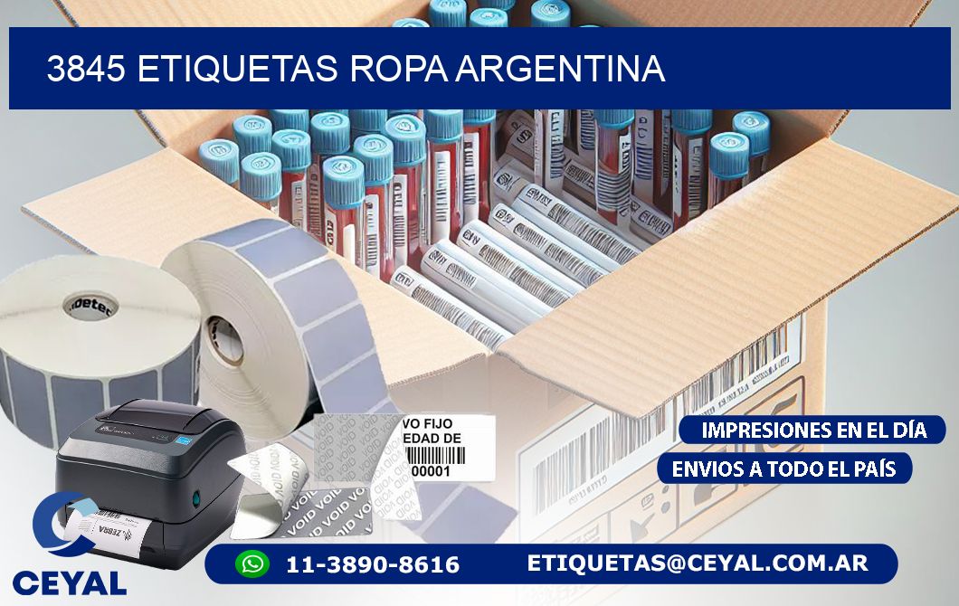 3845 ETIQUETAS ROPA ARGENTINA