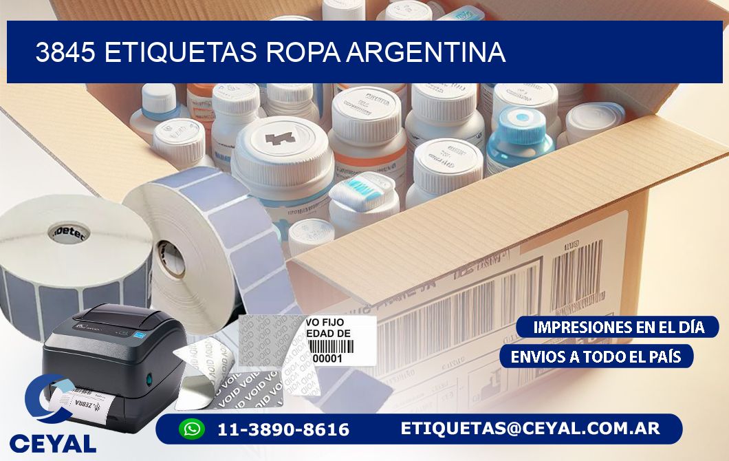 3845 ETIQUETAS ROPA ARGENTINA