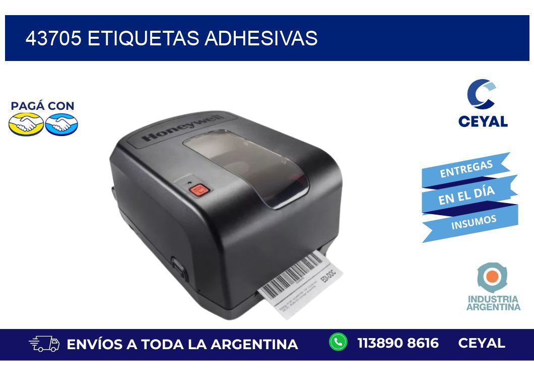 43705 ETIQUETAS ADHESIVAS