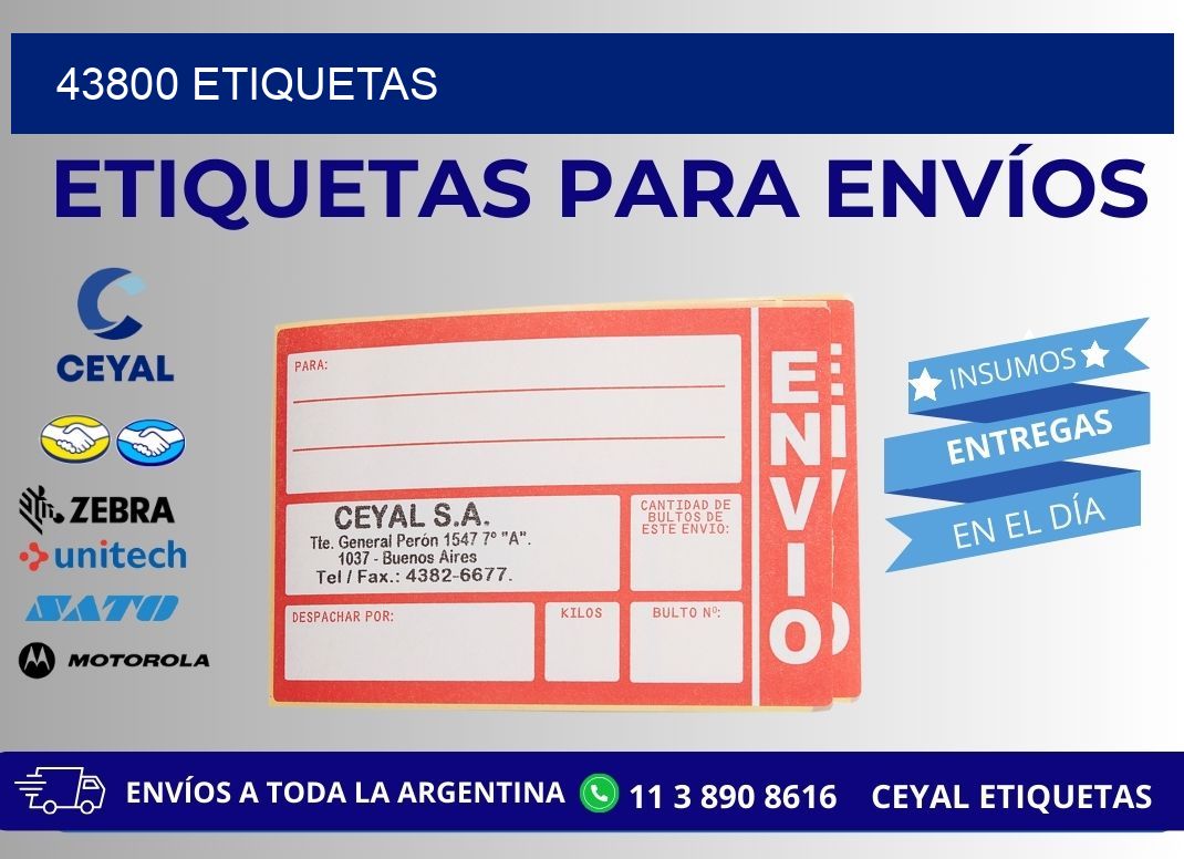 43800 ETIQUETAS