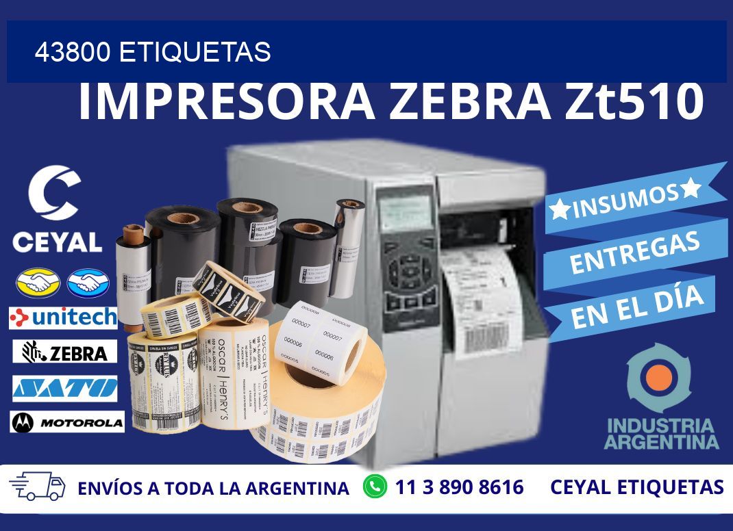 43800 ETIQUETAS