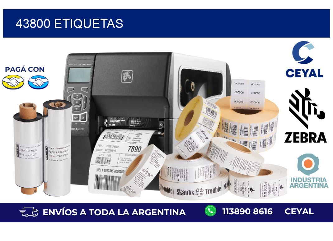 43800 ETIQUETAS
