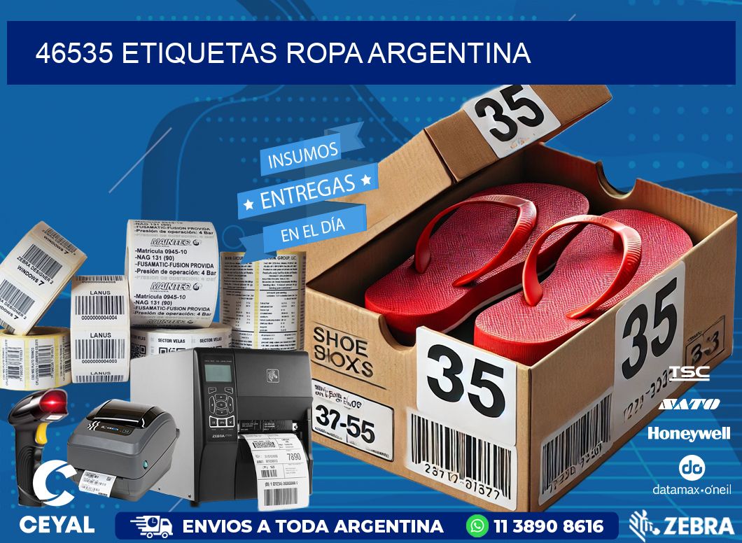 46535 ETIQUETAS ROPA ARGENTINA