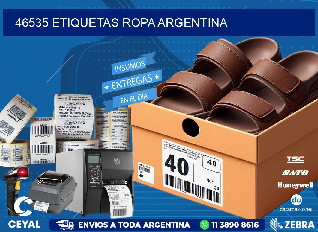 46535 ETIQUETAS ROPA ARGENTINA