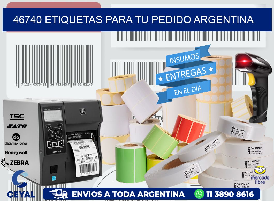 46740 ETIQUETAS PARA TU PEDIDO ARGENTINA