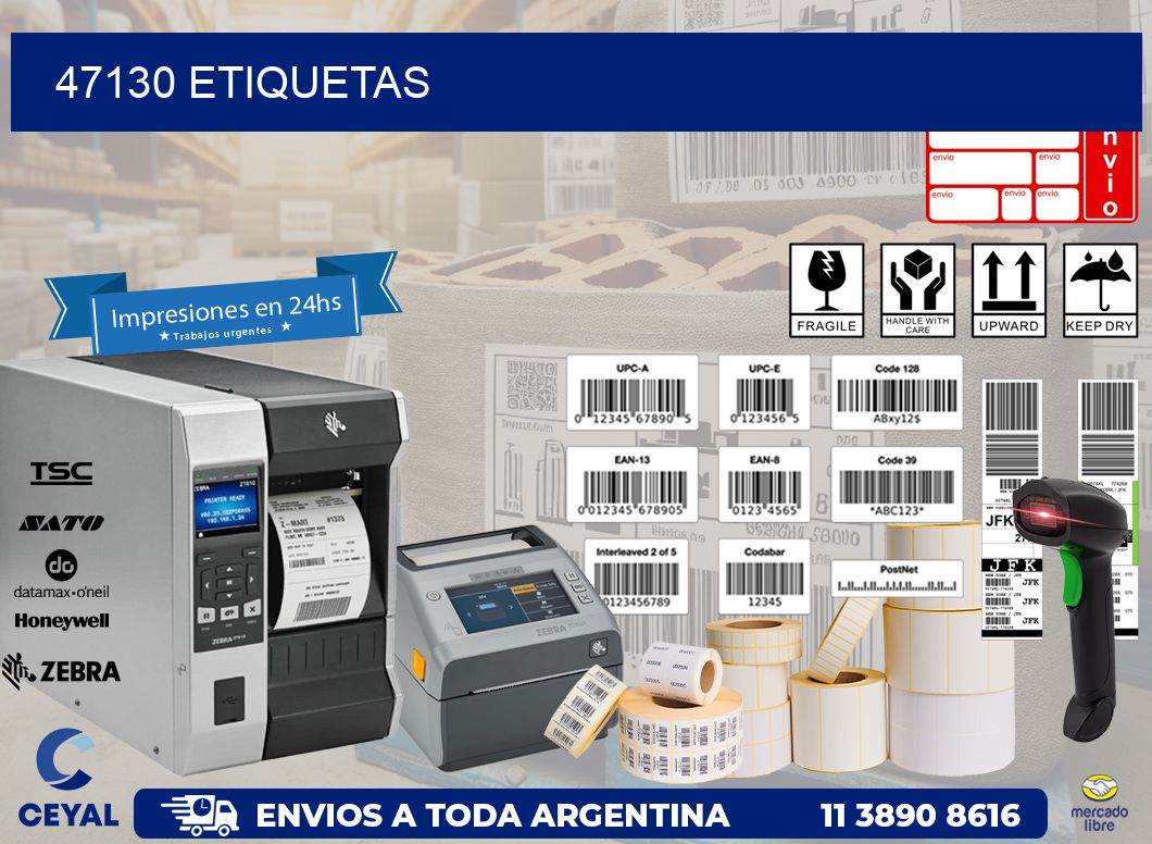 47130 ETIQUETAS