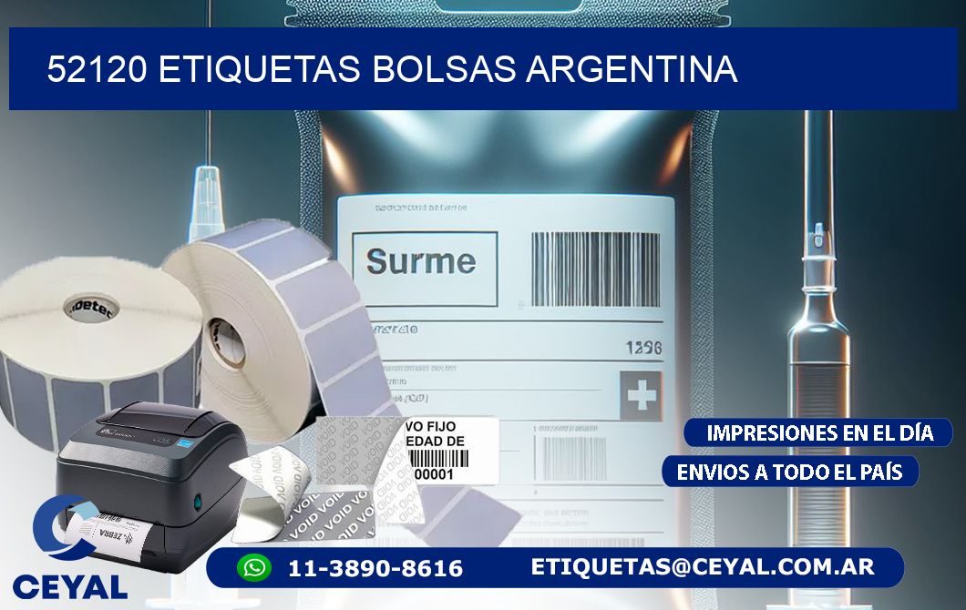 52120 ETIQUETAS BOLSAS ARGENTINA