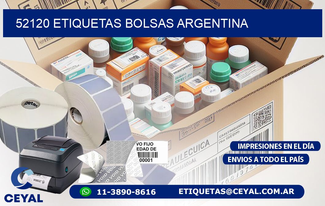 52120 ETIQUETAS BOLSAS ARGENTINA