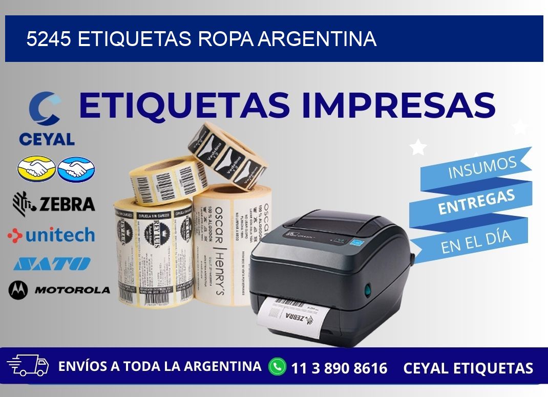 5245 ETIQUETAS ROPA ARGENTINA