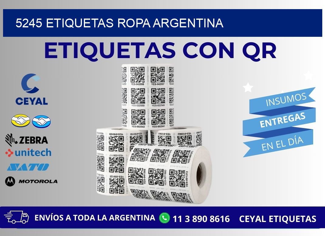 5245 ETIQUETAS ROPA ARGENTINA