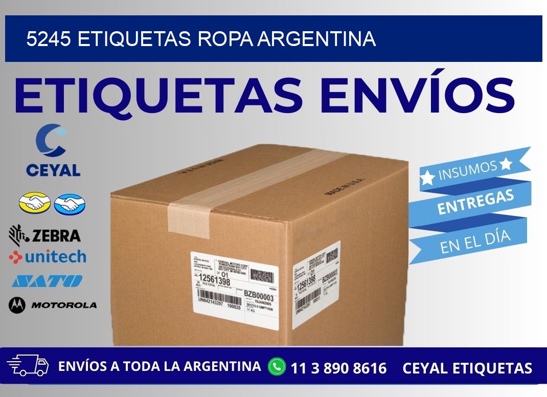 5245 ETIQUETAS ROPA ARGENTINA