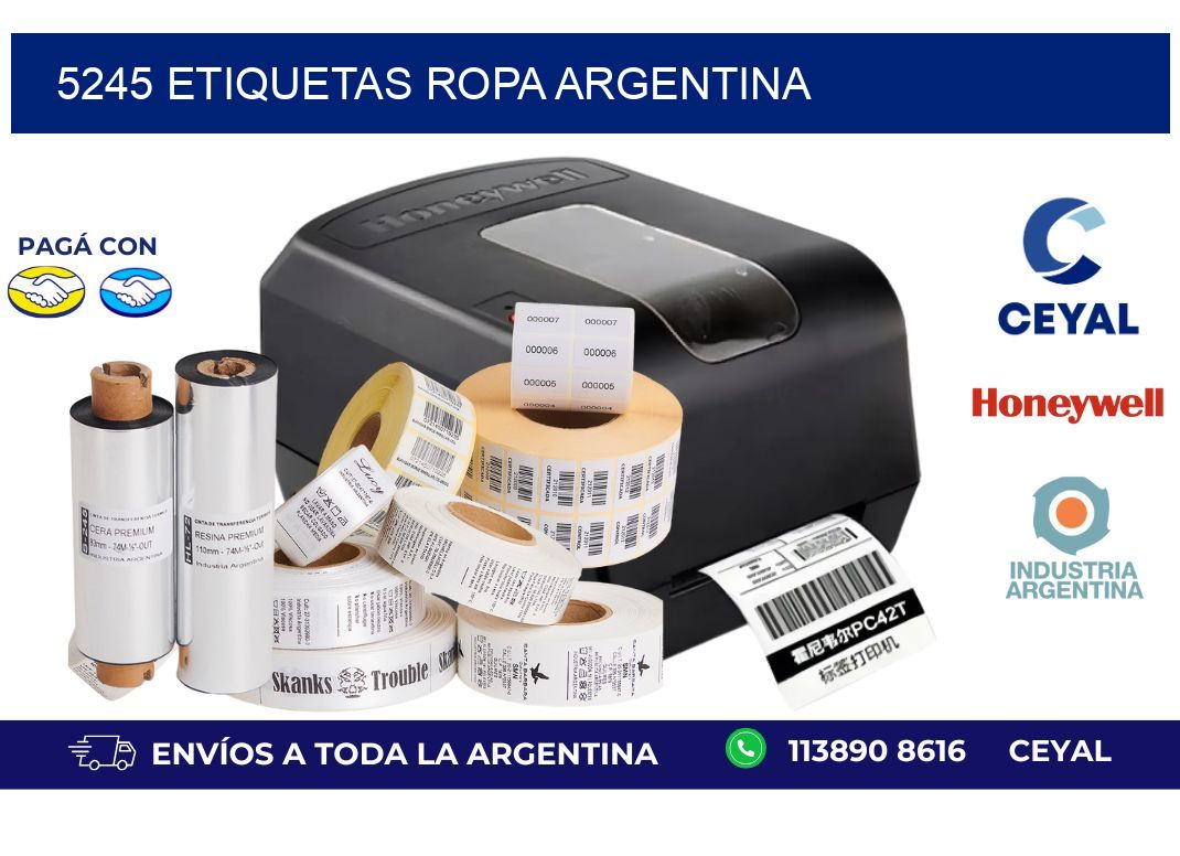 5245 ETIQUETAS ROPA ARGENTINA
