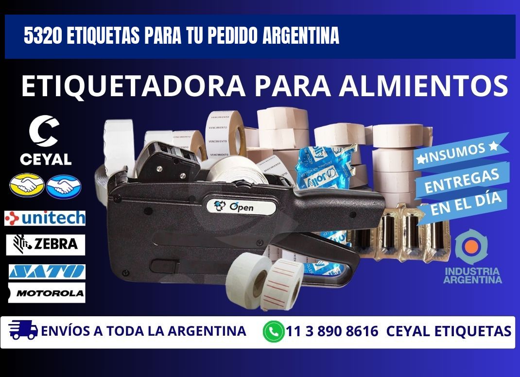 5320 ETIQUETAS PARA TU PEDIDO ARGENTINA