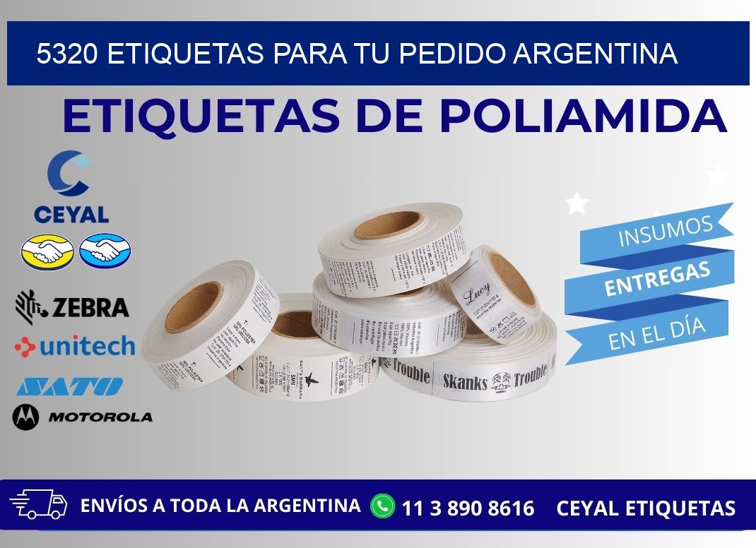 5320 ETIQUETAS PARA TU PEDIDO ARGENTINA