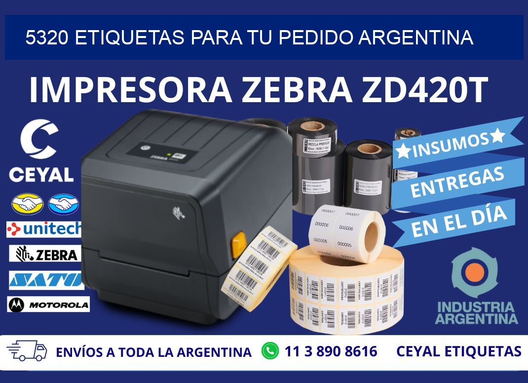 5320 ETIQUETAS PARA TU PEDIDO ARGENTINA